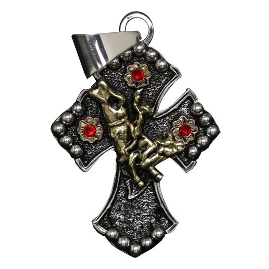 Dije Bullrider Iniciales